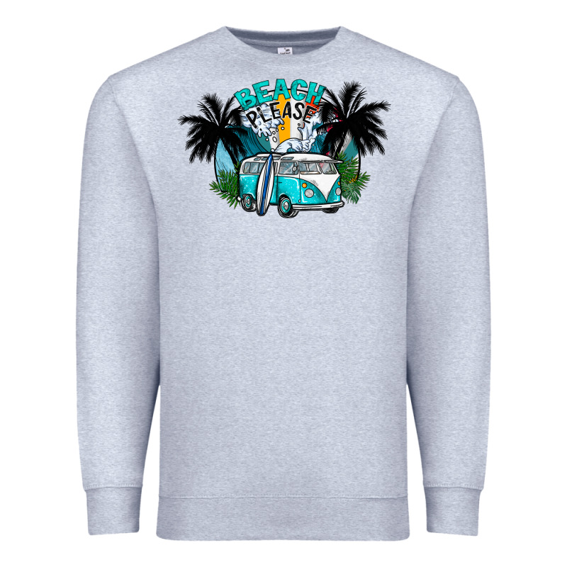 Beach Please Premium Sweatshirt by CowhideDigitalArt | Teevron
