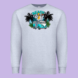 Beach Please Premium Sweatshirt Designed By Cowhidedigitalart