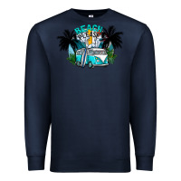 Navy beach please Premium Sweatshirt - CowhideDigitalArt
