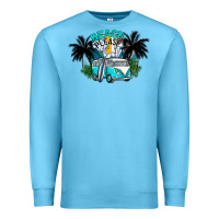 Ocean Blue beach please Premium Sweatshirt - CowhideDigitalArt