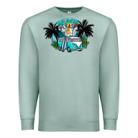 Seafoam beach please Premium Sweatshirt - CowhideDigitalArt