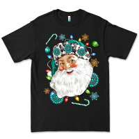 Black Western Santa Christmas Premium Tee - NancyCooperArtShop