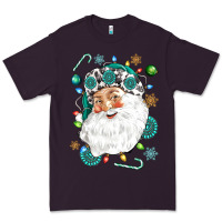 Plum Western Santa Christmas Premium Tee - NancyCooperArtShop