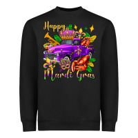 Black happy mardi gras truck olivia Heavyweight Sweatshirt - OliviaCreatesArt