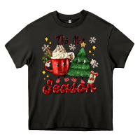 Asphalt 'tis the season with christmas tree and hot cocoa Heavy Core Tee - MaliasSmallBusiness