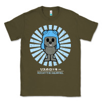 Army Green rocky the squirrel retro vintage Classic Tee - tuanDangUi
