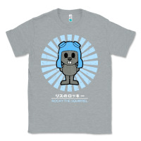 Heather Grey rocky the squirrel retro vintage Classic Tee - tuanDangUi