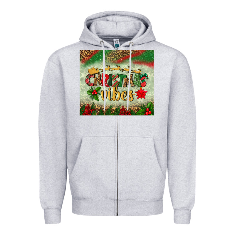 Christmas Vibes Tumbler Zipper Hoodie by BundleAndBundleShop | Teevron