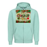 Seafoam christmas vibes tumbler Zipper Hoodie - BundleAndBundleShop