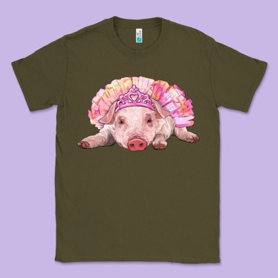 Balerina Baby Pig With Tutu Classic Tee Designed By Ranaportraitstore