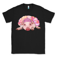 Black balerina baby pig with tutu Classic Tee - RanaPortraitStore