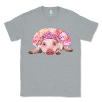 Heather Grey balerina baby pig with tutu Classic Tee - RanaPortraitStore