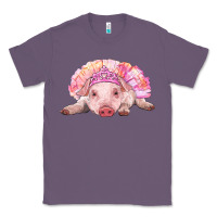 Lavender balerina baby pig with tutu Classic Tee - RanaPortraitStore