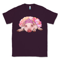 Plum balerina baby pig with tutu Classic Tee - RanaPortraitStore