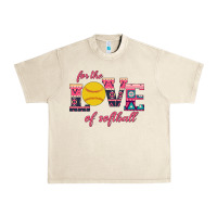 For The Love Of Softball Urban Heavy Tee | Teevron