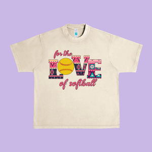 For The Love Of Softball Urban Heavy Tee Designed By Bettercallsaul