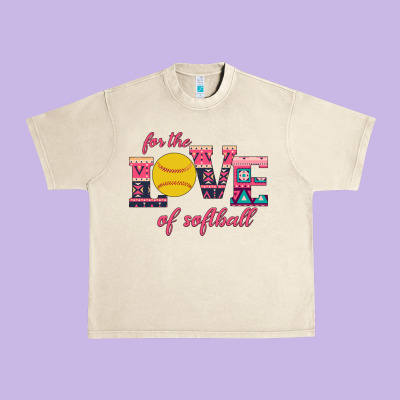 For The Love Of Softball Urban Heavy Tee Designed By Bettercallsaul