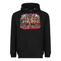 Black Happy Easter Heavyweight Hoodie - CowhideDigitalArt