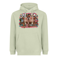 Matcha Happy Easter Heavyweight Hoodie - CowhideDigitalArt