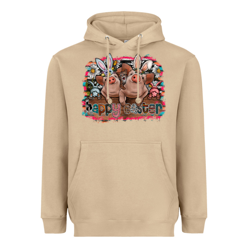 Happy Easter Heavyweight Hoodie by CowhideDigitalArt | Teevron
