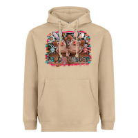 Mushroom Happy Easter Heavyweight Hoodie - CowhideDigitalArt