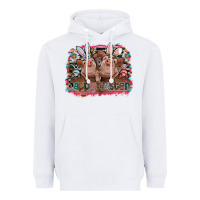 White Happy Easter Heavyweight Hoodie - CowhideDigitalArt