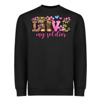 Black love my soldier olivia Heavyweight Sweatshirt - OliviaCreatesArt