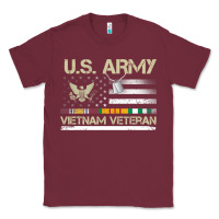 Burgundy Vietnam Veteran Shirt US Army Veteran Day Women Me Classic Tee - tuanDangUi