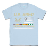 Dusty Blue Vietnam Veteran Shirt US Army Veteran Day Women Me Classic Tee - tuanDangUi