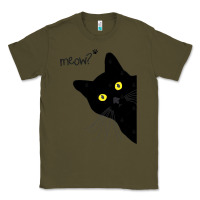 Army Green black cat day halloween black cat meow Classic Tee - tuanDangUi