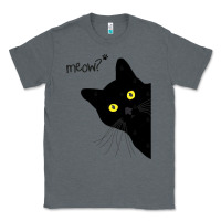 Charcoal Heather black cat day halloween black cat meow Classic Tee - tuanDangUi