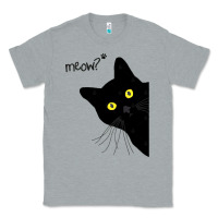 Heather Grey black cat day halloween black cat meow Classic Tee - tuanDangUi