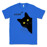 True Royal black cat day halloween black cat meow Classic Tee - tuanDangUi