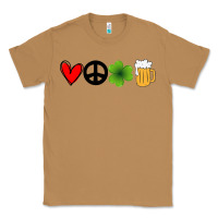Toasted Coconut Funny St Patricks Day Love Peace Clover and Beer Classic Tee - Bettercallsaul