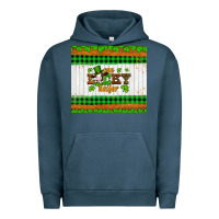 Pigment Midnight Navy st patricks one lucky heifer Urban Hoodie - Artiststas