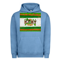 Pigment Pebble Blue st patricks one lucky heifer Urban Hoodie - Artiststas