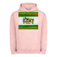 Pigment Salmon st patricks one lucky heifer Urban Hoodie - Artiststas