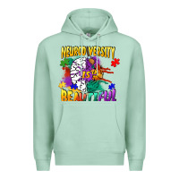 Seafoam Neurodiversity Is Beautiful Premium Hoodie - FaDigitalArtStudio