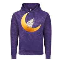 Cloud Purple Howling Wolf Vintage Hoodie - Bettercallsaul