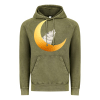 Vintage Olive Howling Wolf Vintage Hoodie - Bettercallsaul
