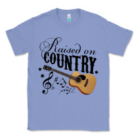 Colony Blue Raised On Country Country Life Country Music Lover Classic Tee - tuanDangUi