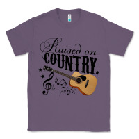 Lavender Raised On Country Country Life Country Music Lover Classic Tee - tuanDangUi