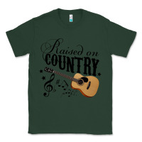 Sports Green Raised On Country Country Life Country Music Lover Classic Tee - tuanDangUi