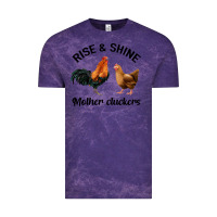 Cloud Purple Rise and Shine Mother Cluckers Vintage Tee - Bettercallsaul