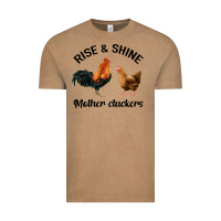 Vintage Coffee Rise and Shine Mother Cluckers Vintage Tee - Bettercallsaul