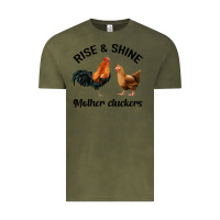 Vintage Olive Rise and Shine Mother Cluckers Vintage Tee - Bettercallsaul