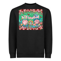 Black Easter gnomes Heavyweight Sweatshirt - OliviaCreatesArt