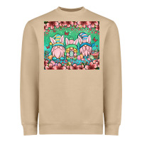 Mushroom Easter gnomes Heavyweight Sweatshirt - OliviaCreatesArt