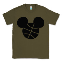 Army Green basketball soft cotton Classic Tee - tuanDangUi