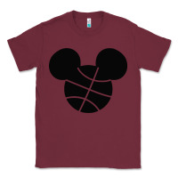 Burgundy basketball soft cotton Classic Tee - tuanDangUi